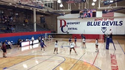 Davenport Central volleyball highlights Davenport North High School