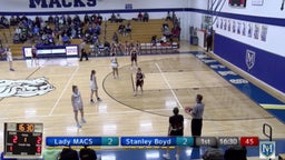 McDonell Central girls basketball highlights Stanley-Boyd High School