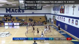 McDonell Central girls basketball highlights Altoona High School