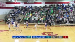 McDonell Central girls basketball highlights Prairie Farm High School