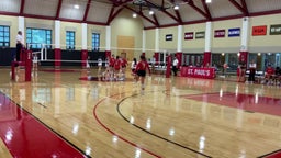 St. Paul's volleyball highlights Lawrence Academy