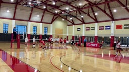 St. Paul's volleyball highlights Brooks School