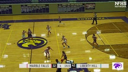Marble Falls girls basketball highlights Liberty Hill High