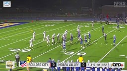 Moapa Valley football highlights Boulder City High School