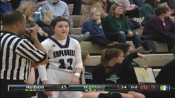 Hudson girls basketball highlights Highland High School
