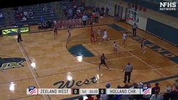 Holland Christian girls basketball highlights Zeeland West High School
