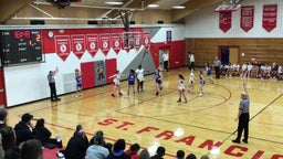 St. Francis girls basketball highlights Fenton High School