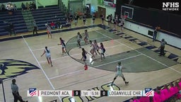 Loganville Christian Academy girls basketball highlights Piedmont Academy
