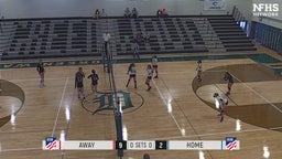 Dover volleyball highlights Oyster River High School