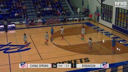 China Spring girls basketball highlights Robinson High School