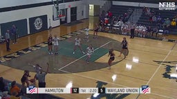 Hamilton girls basketball highlights Wayland Union High School