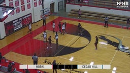 Horn girls basketball highlights Cedar Hill High School