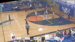 Lyman basketball highlights Rich High School