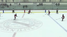 Frederick Gunn girls ice hockey highlights Taft School
