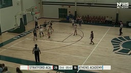 Athens Academy girls basketball highlights Stratford Academy High School