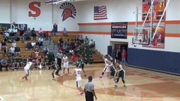 Strake Jesuit basketball highlights Seven Lakes High School
