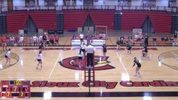 South Sioux City volleyball highlights Sioux City West High School 