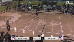 Mesa Ridge basketball highlights Canon City High School