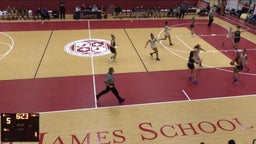 St. James girls basketball highlights Academy of the Holy Cross