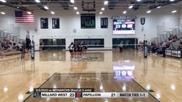 Millard West volleyball highlights Papillion-La Vista High School