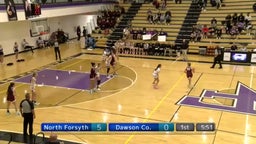 Dawson County girls basketball highlights North Forsyth High School