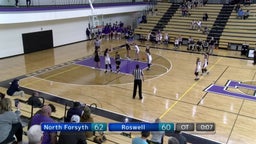 Roswell girls basketball highlights North Forsyth High School