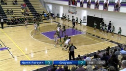 Grayson girls basketball highlights North Forsyth High School