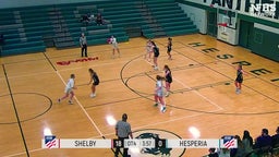 Hesperia girls basketball highlights Shelby High School