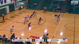 Hesperia girls basketball highlights Mason County Central High School