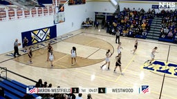 Westwood girls basketball highlights Akron-Westfield High School