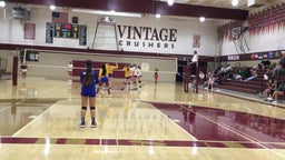 Wood volleyball highlights Vintage High School