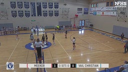 Meeker volleyball highlights Vail Christian High School