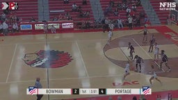 Portage girls basketball highlights Bowman Academy High School