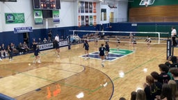 Peoria Notre Dame volleyball highlights Illinois Valley Central High School