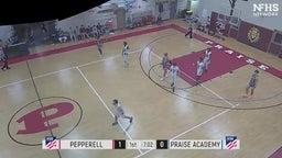 Pepperell basketball highlights Praise Christian Academy High School