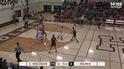 Holmen basketball highlights vs. La Crosse Central High School - Game