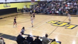 Lansing Christian basketball highlights Leslie High School