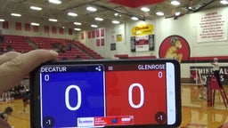 Decatur volleyball highlights Glen Rose High School