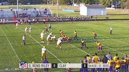 South Bend Riley football highlights Clay High School