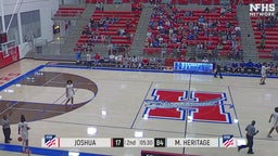 Midlothian Heritage basketball highlights Joshua High School