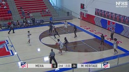 Midlothian Heritage basketball highlights Mexia High School