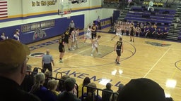 Lake Mills basketball highlights Bishop Garrigan High School