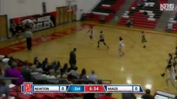 Maize girls basketball highlights Newton