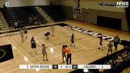 Calvary Christian girls basketball highlights Seven Rivers Christi