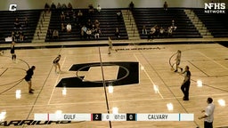 Calvary Christian girls basketball highlights Gulf High School