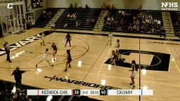 Calvary Christian girls basketball highlights Keswick Christian School