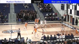 Rice Lake basketball highlights Hudson High School