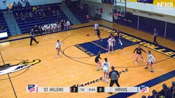 Hood River Valley girls basketball highlights St. Helens High School