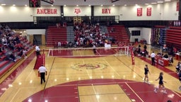 Marysville volleyball highlights Anchor Bay High School