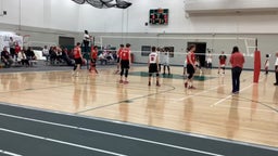 New Palestine boys volleyball highlights Lawrence North High School